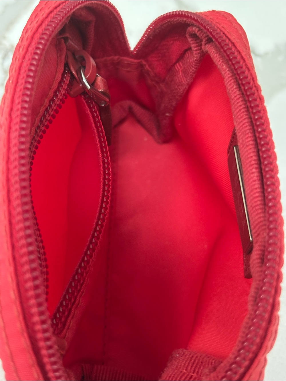 Prada Red Nylon Pouch - Picture 6 of 8